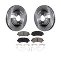Front Disc Brake Rotors And Semi-Metallic Pads Kit F550087