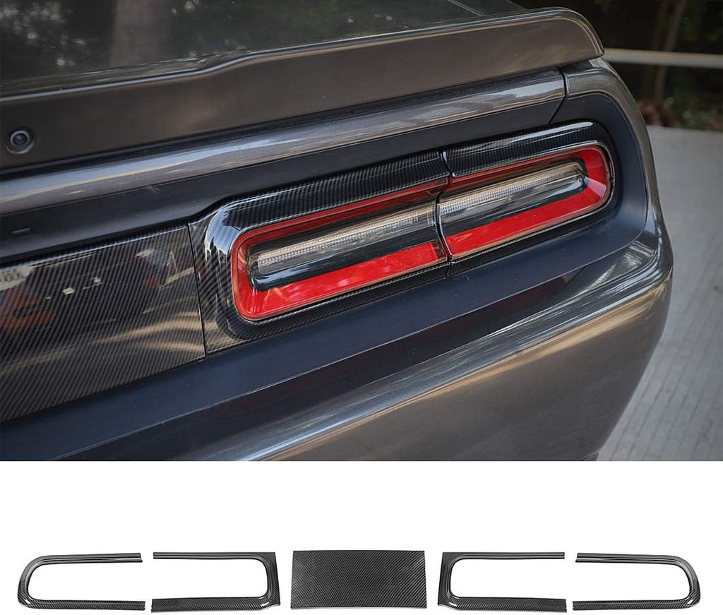 Carbon Fiber Taillight Trim Cover Panel Frame Sticker Pack of 2 K5105