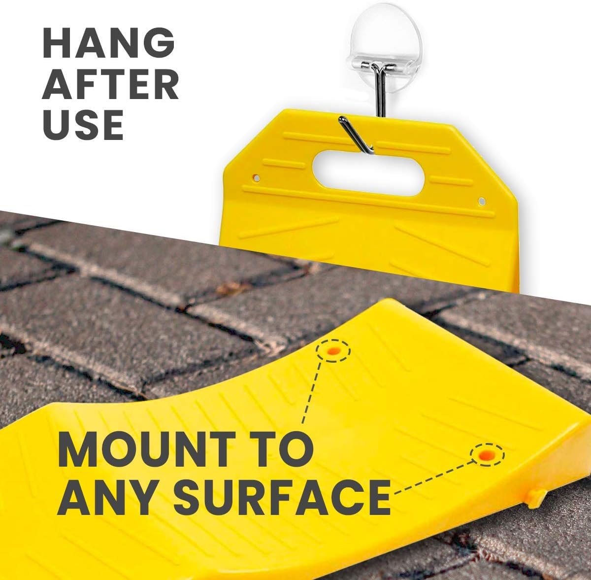 4 Piece Tire Saver Ramps Wheel Protector, Durable Plastic, Pack of 2 P928