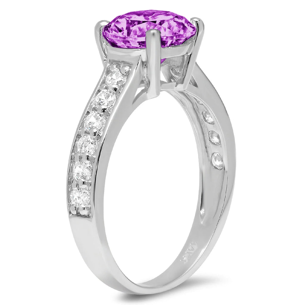 18k White Gold Engagement Ring T810686