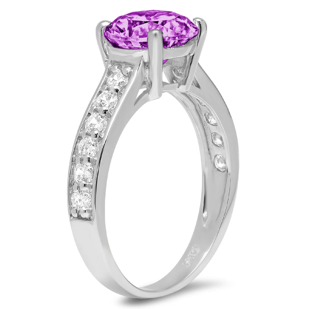 18k White Gold Engagement Ring T810686