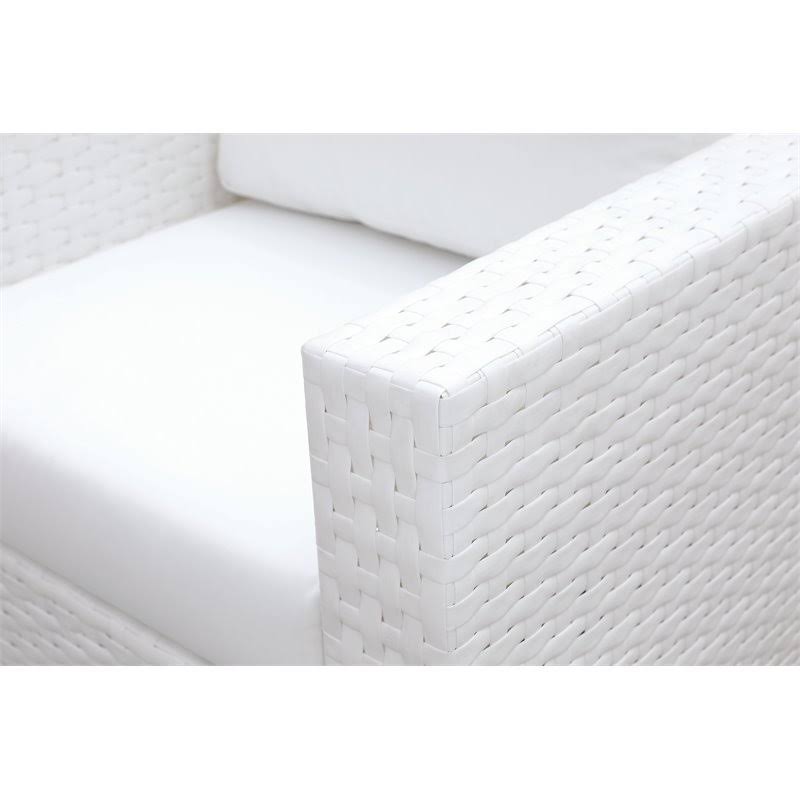 White Patio Arm Chair Y259367