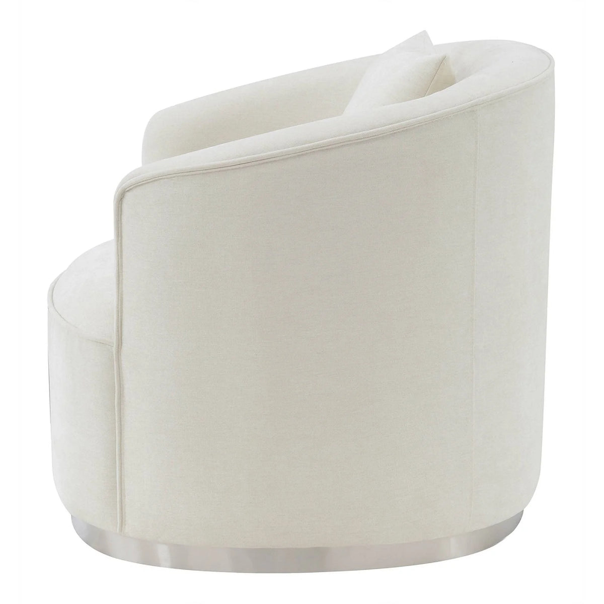Beige Upholstered Loveseat with 2 Pillows F716103