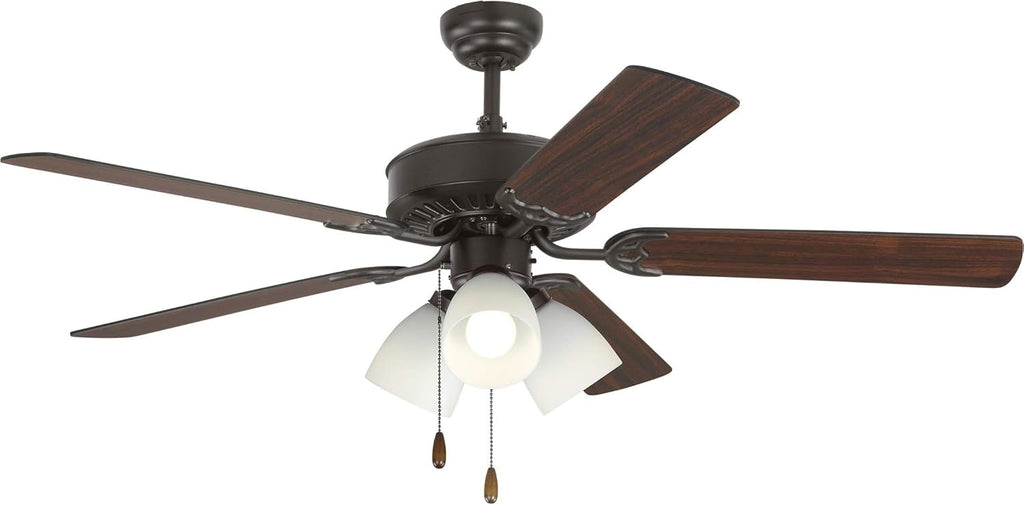 White Outdoor Ceiling Fan with 5 MDF Blades L3831