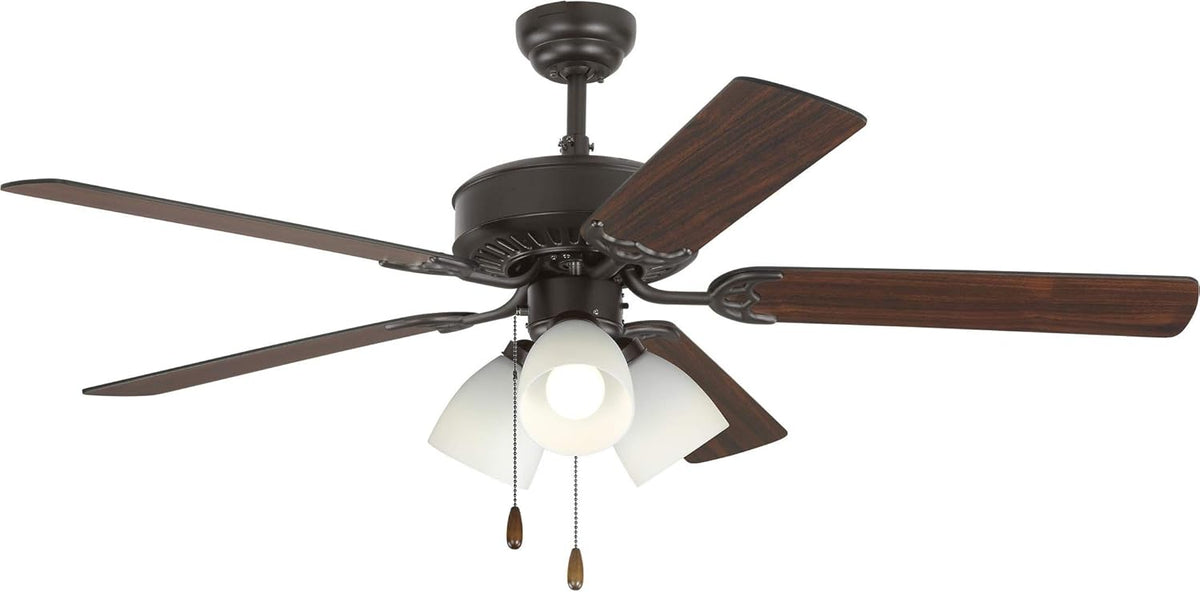 White Outdoor Ceiling Fan with 5 MDF Blades L3831