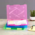 Plastic File Cases with Double Snap Closures - Set of 3 T324618