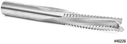 CNC Solid Carbide Roughing Spiral 3 Flute Chipbreaker 3/8 Dia x 1-1/4 W372549