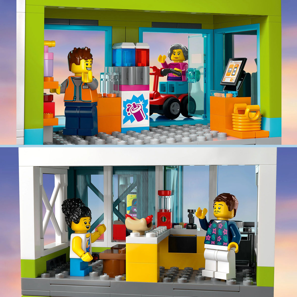 LEGO My City Apartment Building 60365 Toy Set with Connecting Three Floor Room Modules, Includes a Mobility Scooter, Bike and 6 Minifigures S7685