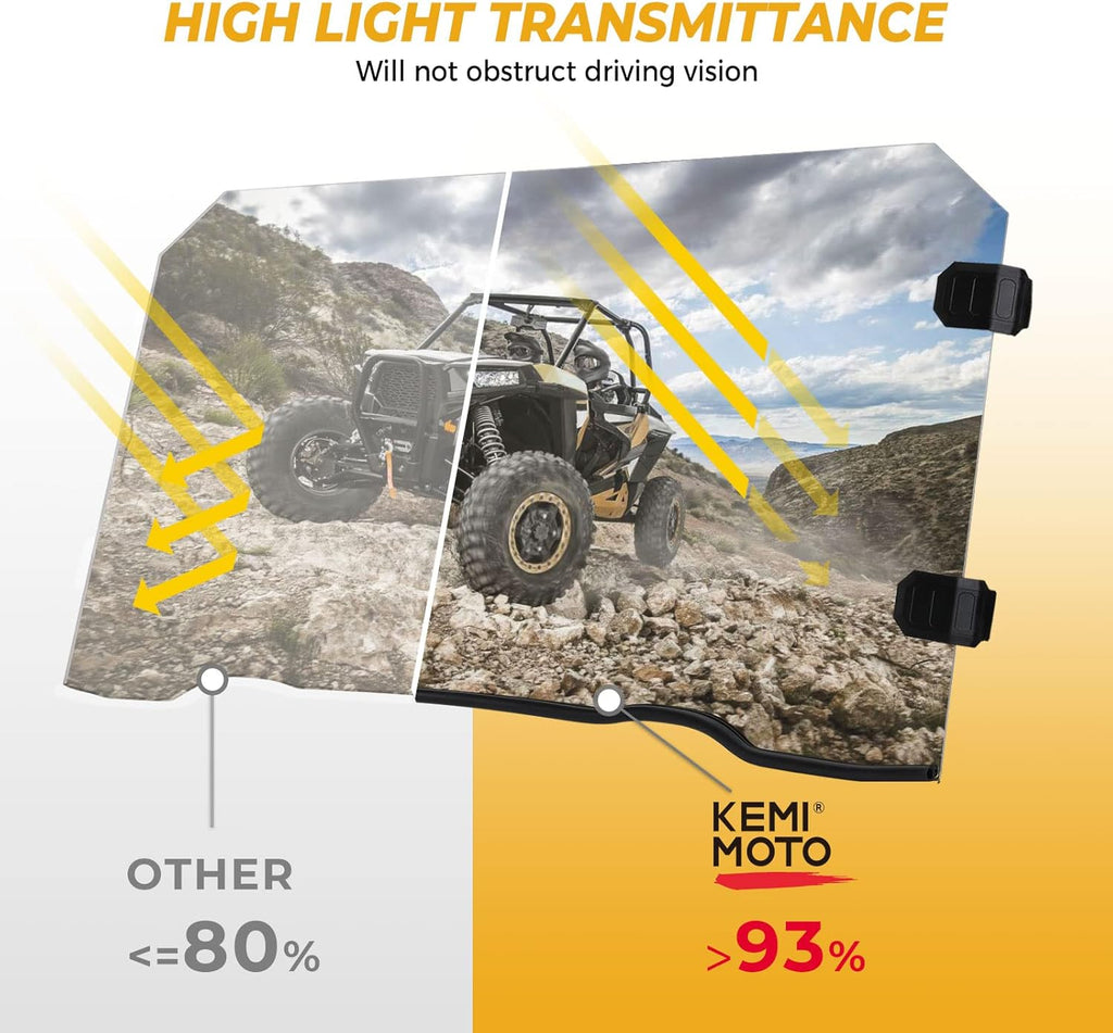 Scratch Resistant Hard-coated Polycarbonate Front Full Windshield M998266