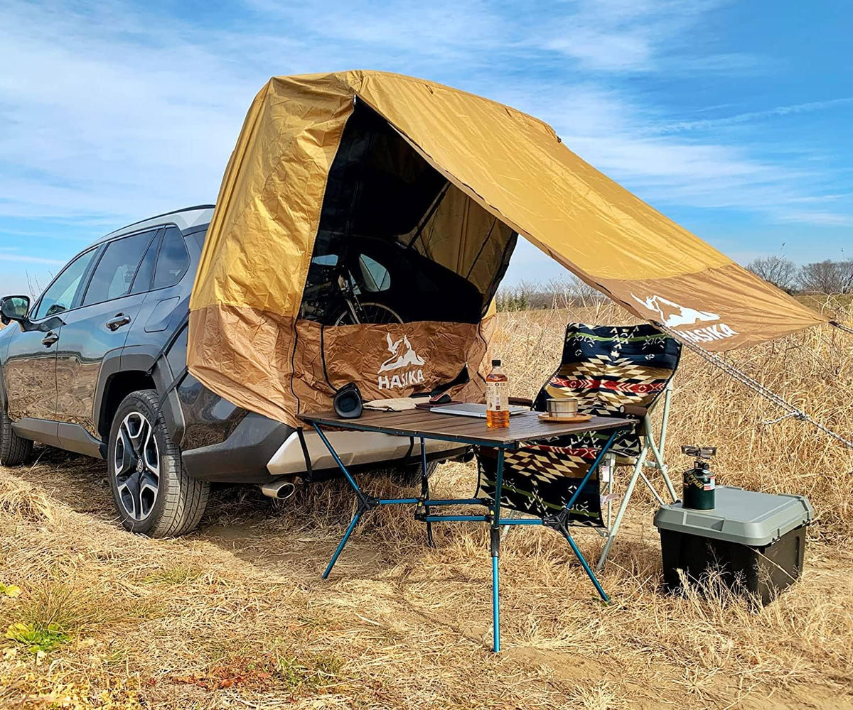 Yellow Waterproof Awning Tent for SUV T652175