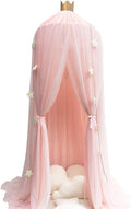 White Round Lace Dome Bed Canopy J5804