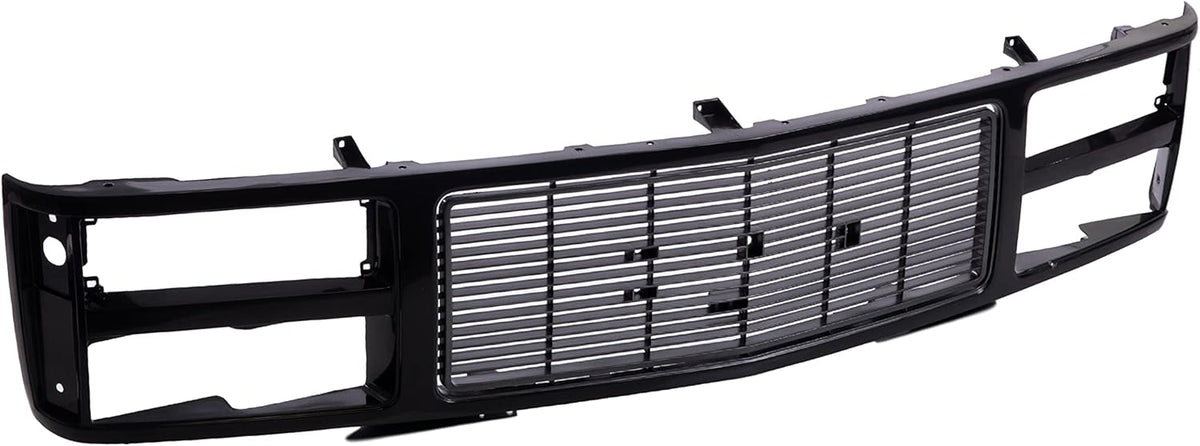 Front Black Grille Assembly Shell Insert for GMC Suburban Yukon Sierra Pickup 1988-1993 T4686