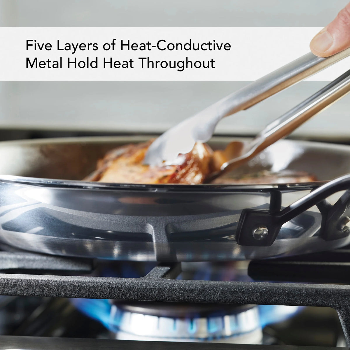 2 Piece Stainless Steel Induction Frying Pan Set Q848239