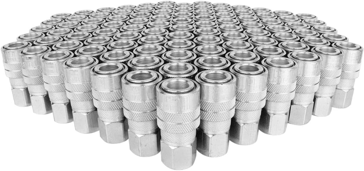 1/4" FNPT Steel Quick-Connect Coupler, Box of 100 K181