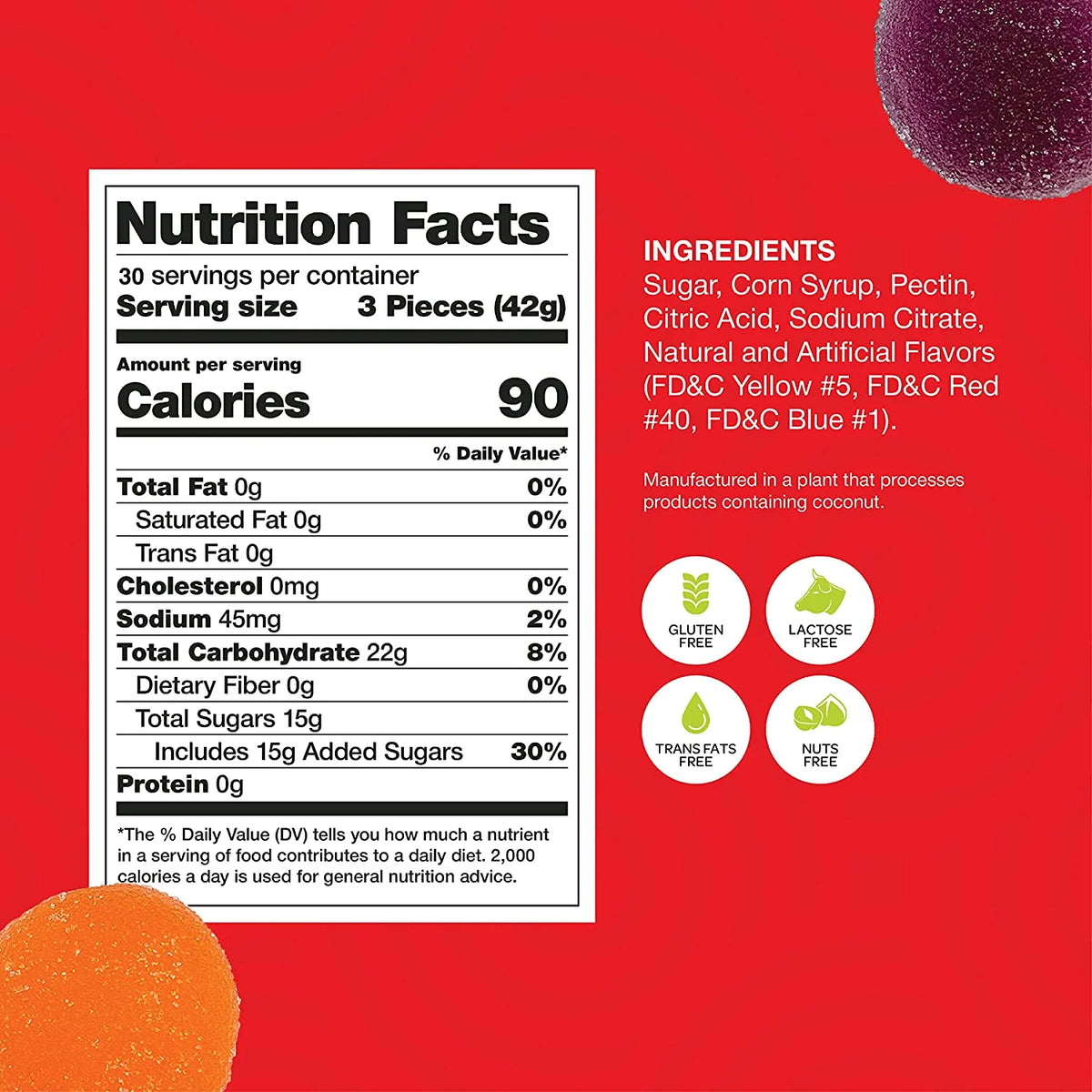 Fruit Disk Jelly Patties Candy, 2 Pounds J454106