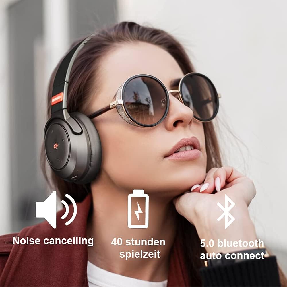 Bluetooth Active Noise Cancelling Over Ear Headphones I3184