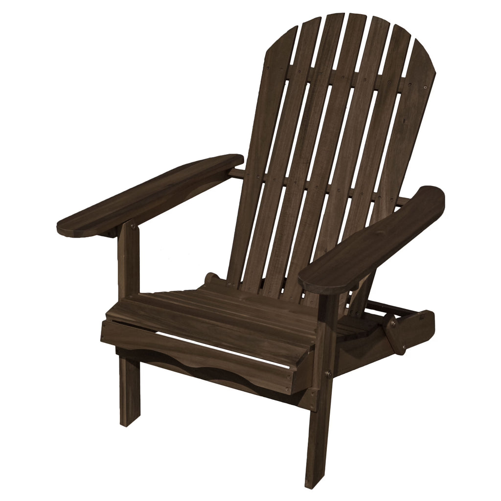Weathered Gray Wood Foldable Patio Adirondack Chair Z121133