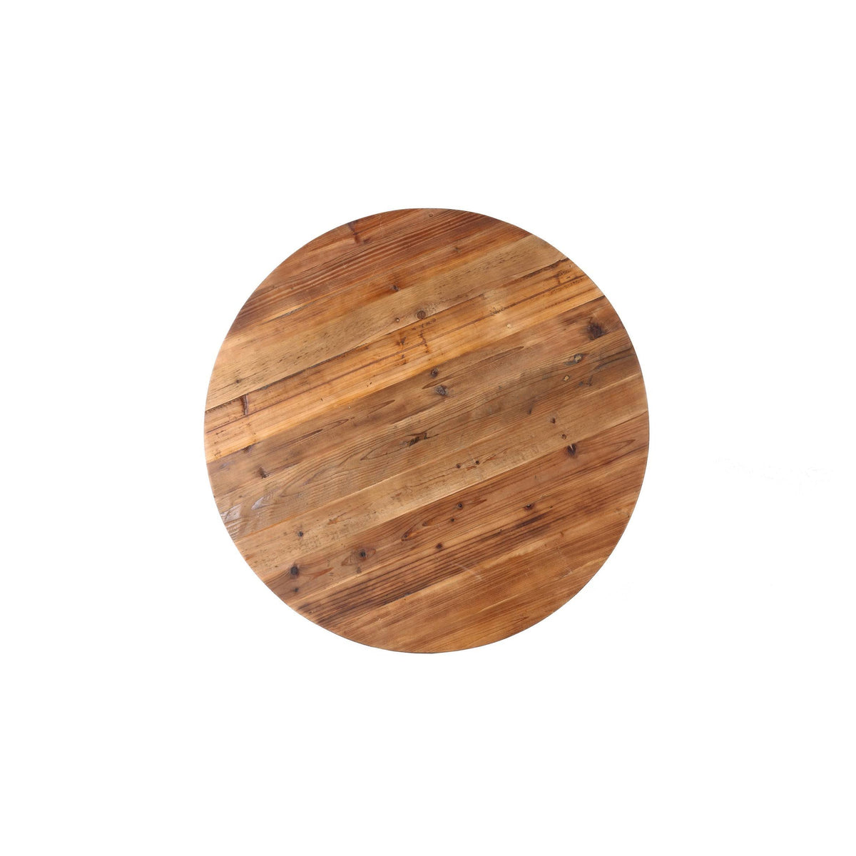 Natural Reclaimed Wood and Metal Pedestal Coffee Table L22713