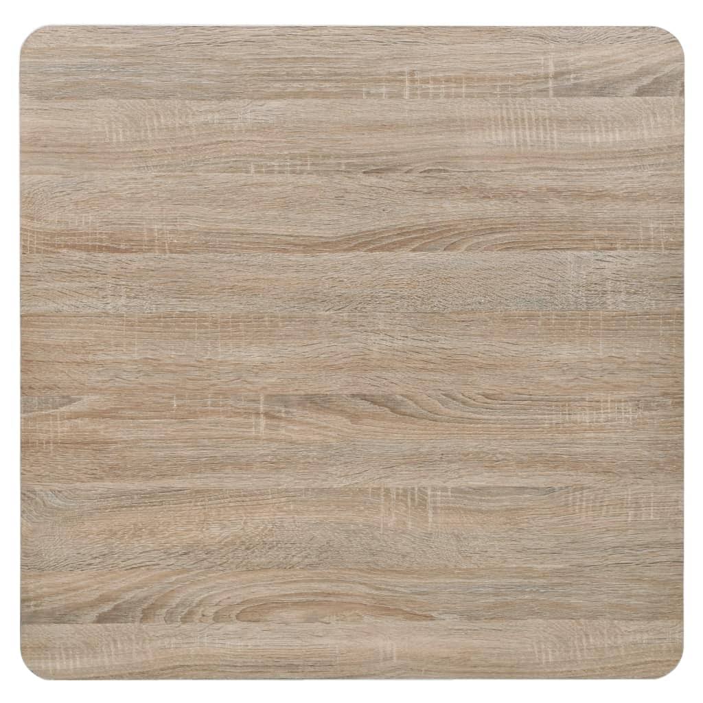 Oak Color MDF and Steel Bistro Table L30643
