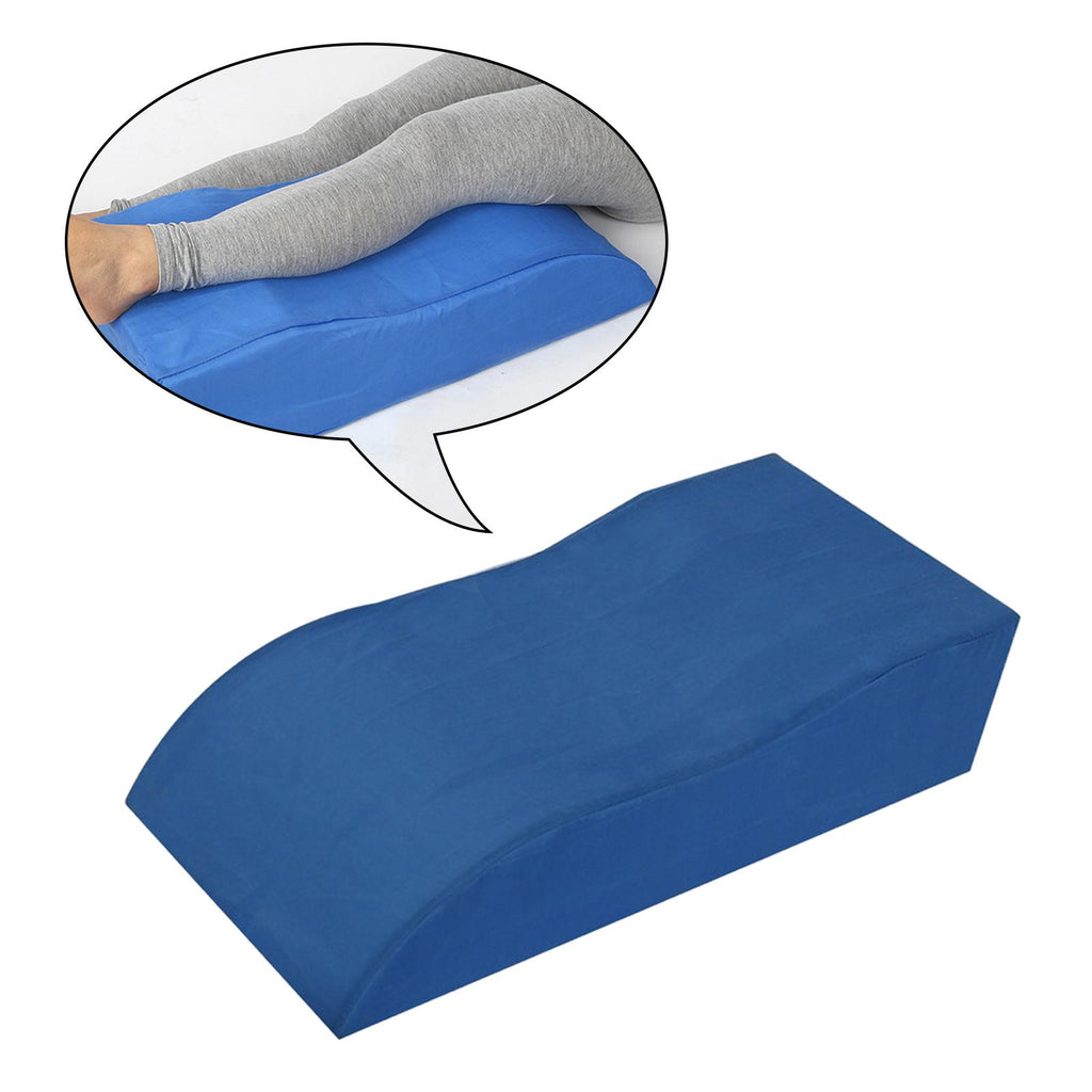 Blue Linen Curved Camping Pillow Y852