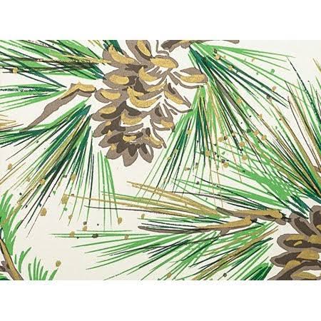 24 x 417& Pine (Green) Boughs Gift Wrap Counter Roll O51670