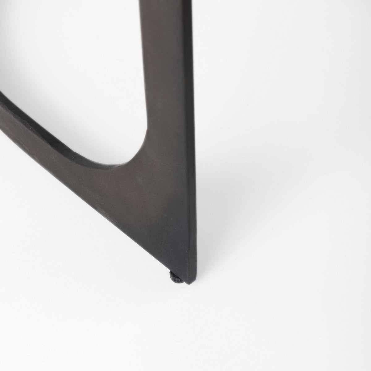 Dark Brown Leather Bar Stool with Metal Frame N5817