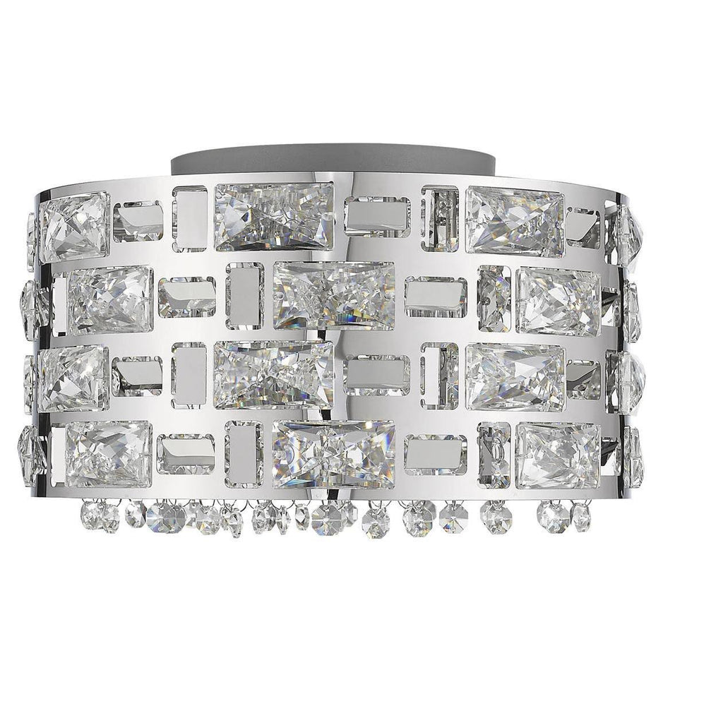 4 Light Chrome Flush Mount L116146