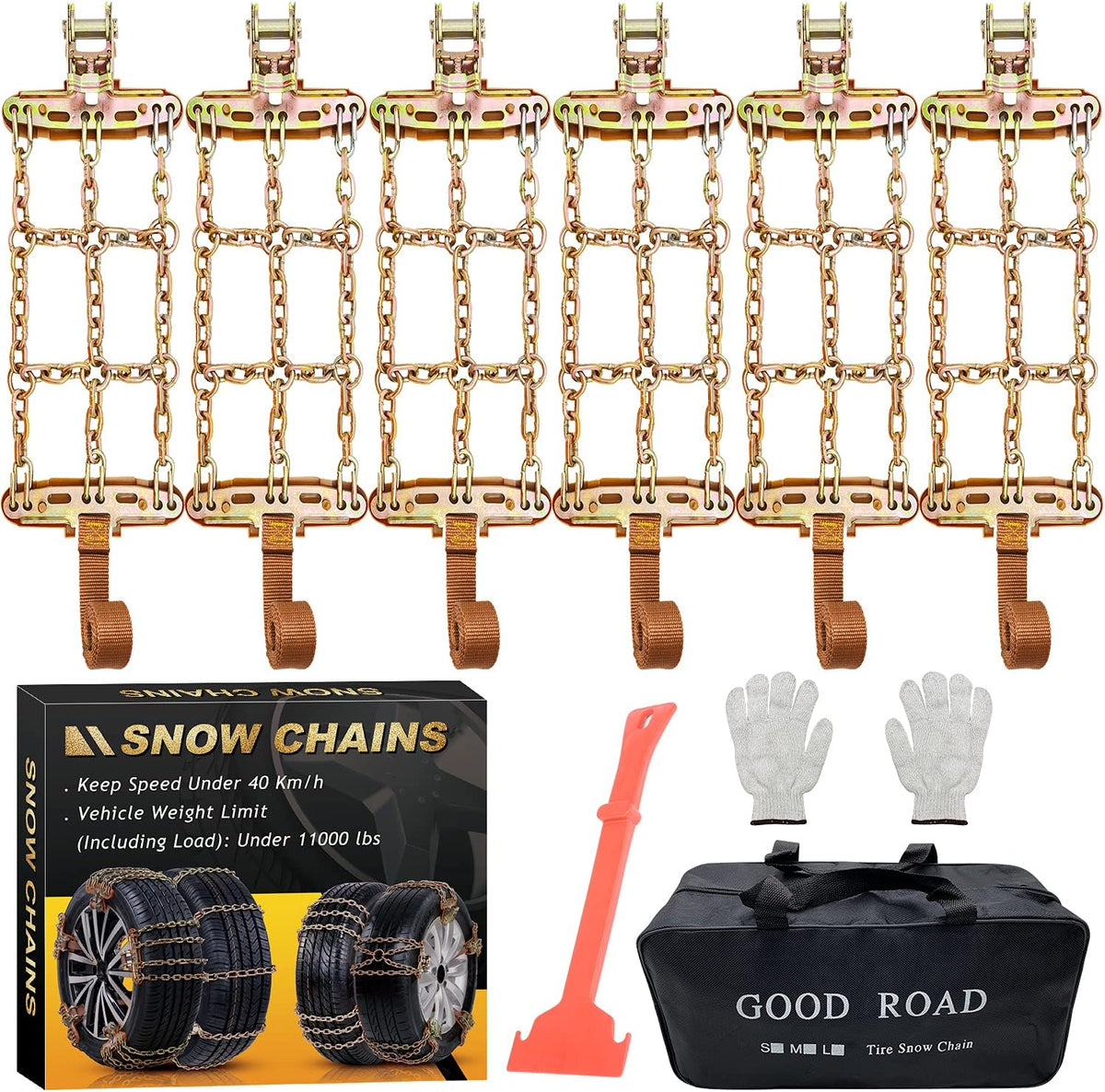 Snow Chains for Tire Width 225-285mm Q5111