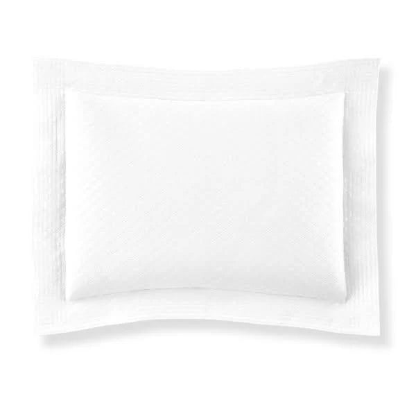 White Matelassé Bolster Sham O3534