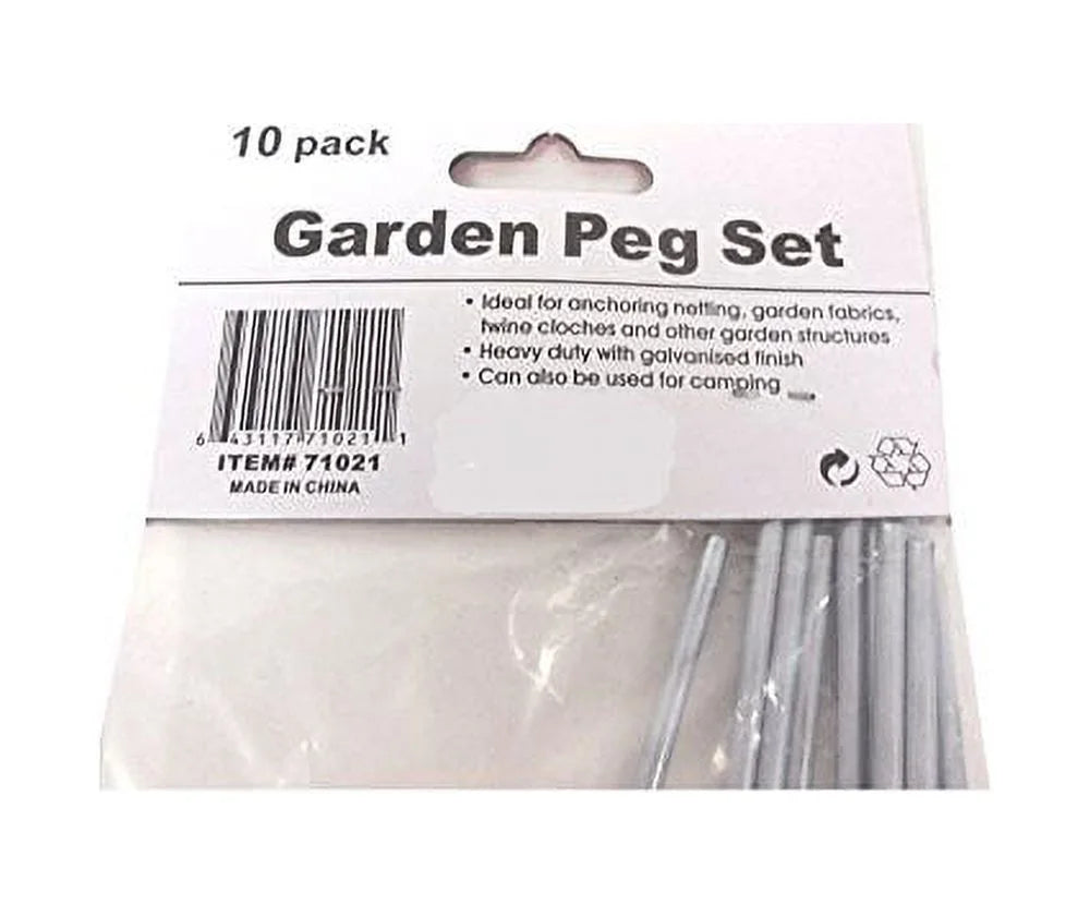 30-Piece Galvanized Steel Tent Pegs S652837