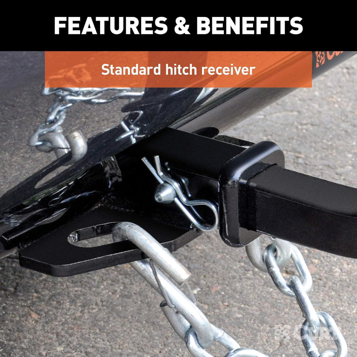 Class 2 Trailer Hitch with Ball Mount, 1-1/4-Inch Receiver H839