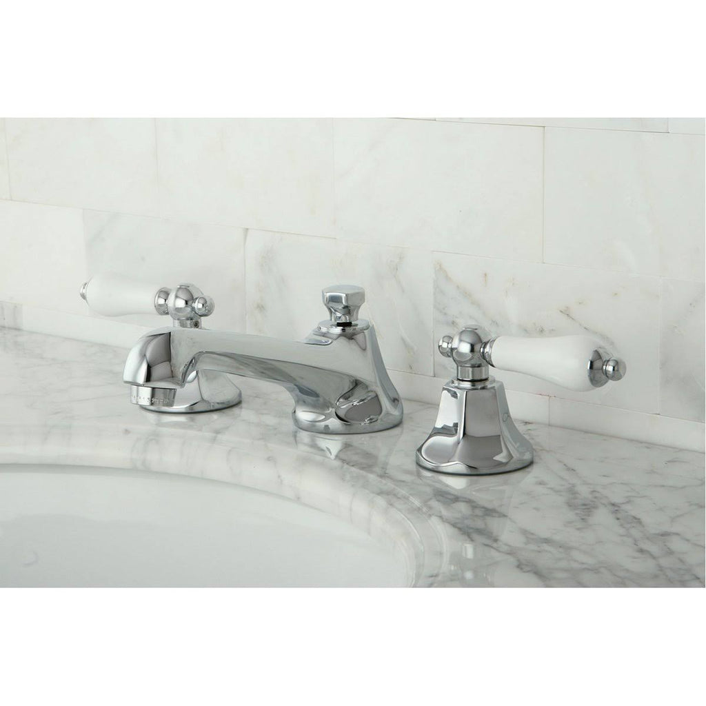 Antique Brass Widespread Bathroom Faucet V3395