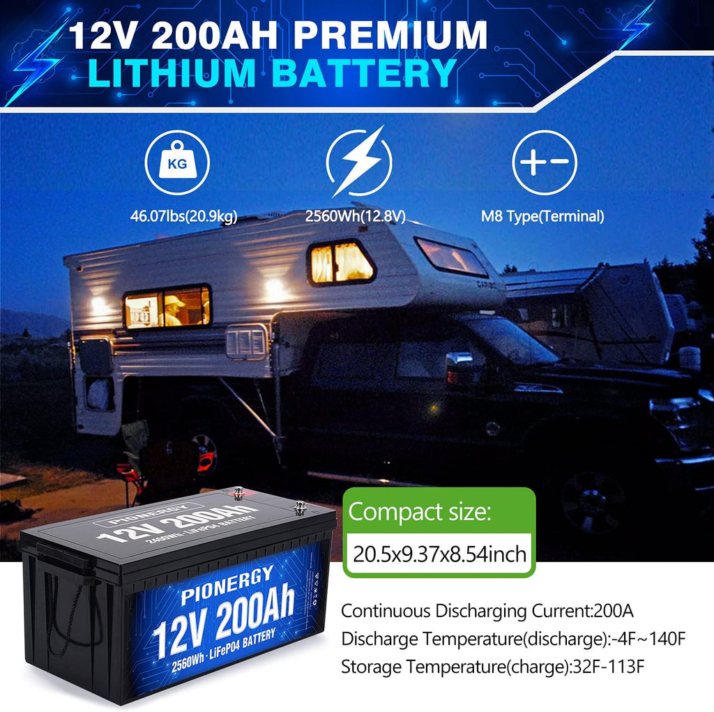 12V 12Ah LiFePO4 Battery Pack of 2 C397003