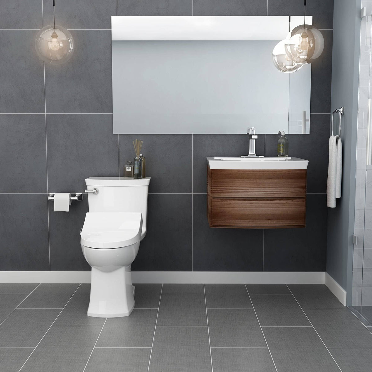 White Bathroom Sink L249
