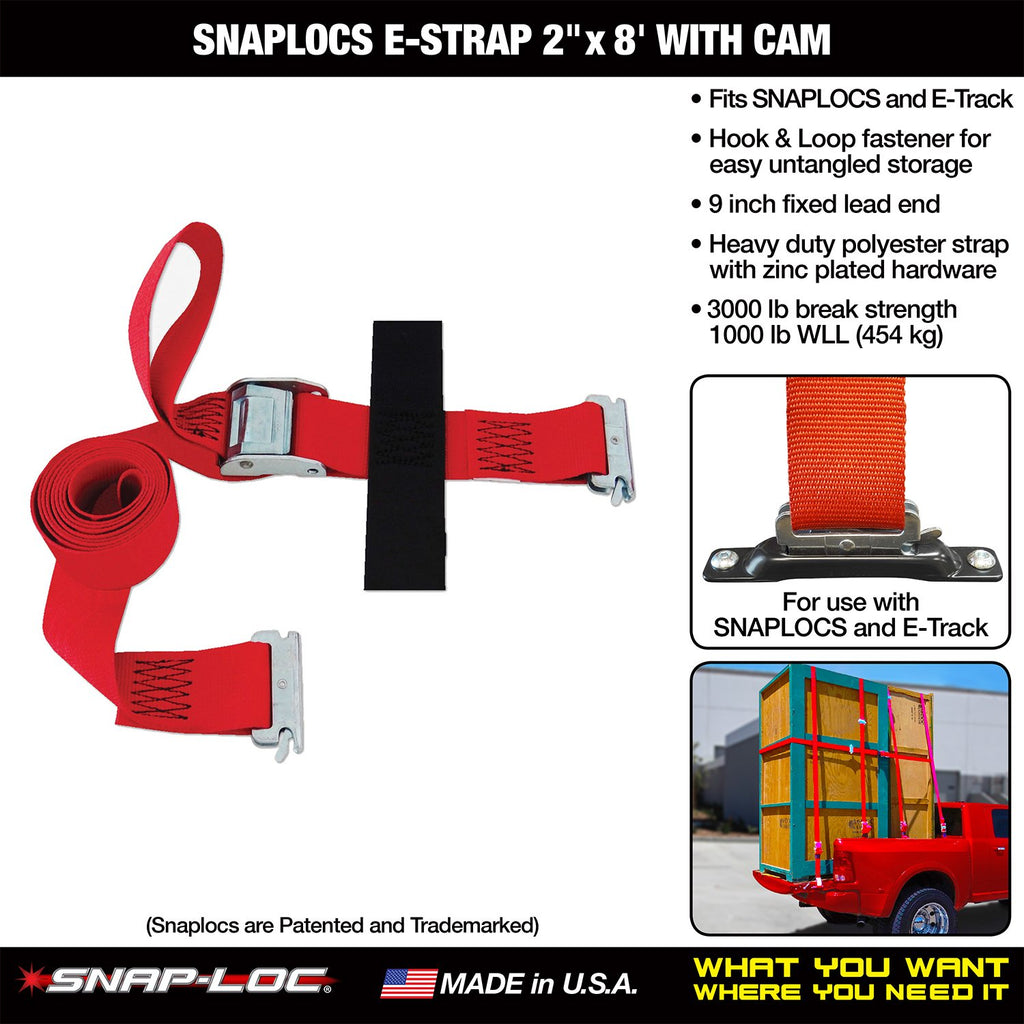 2x8' CAM with Hook & Loop Storage Fastener F27220