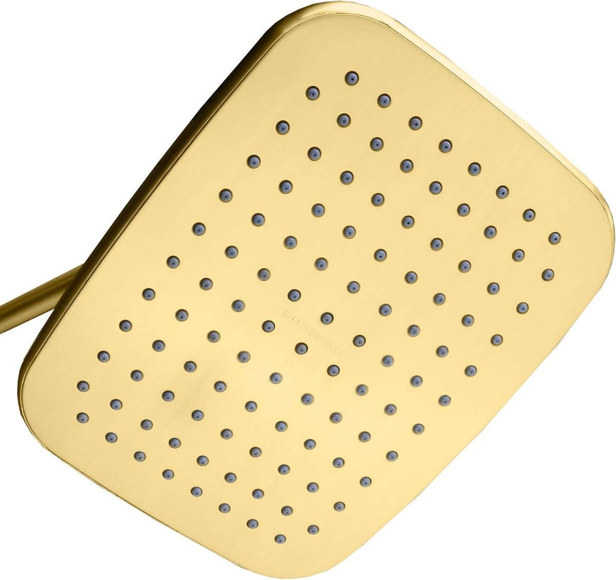 8.5 x 6.5 inch Rectangular Rainfall Shower Head in Polished Brass / Gold Finish Pack of 2 B509115