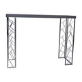 Metal Console Table in Black and Chrome M5789