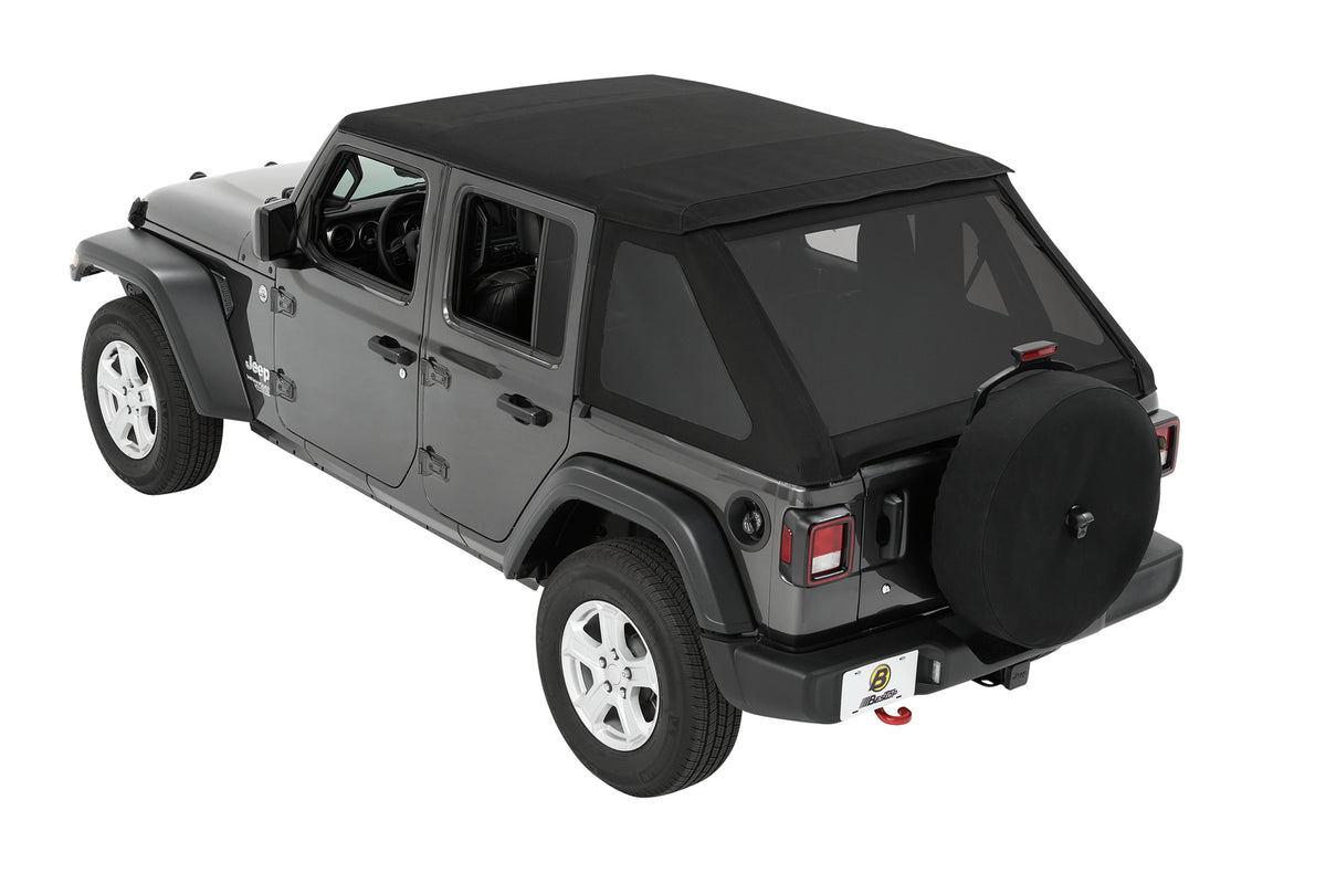 Black Twill Trektop for 4-Door Jeep Wrangler JL T210