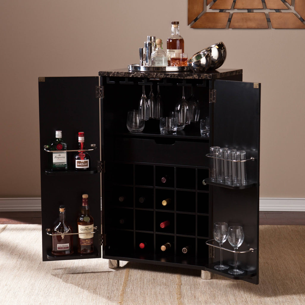 Black Bar Cabinet H53227