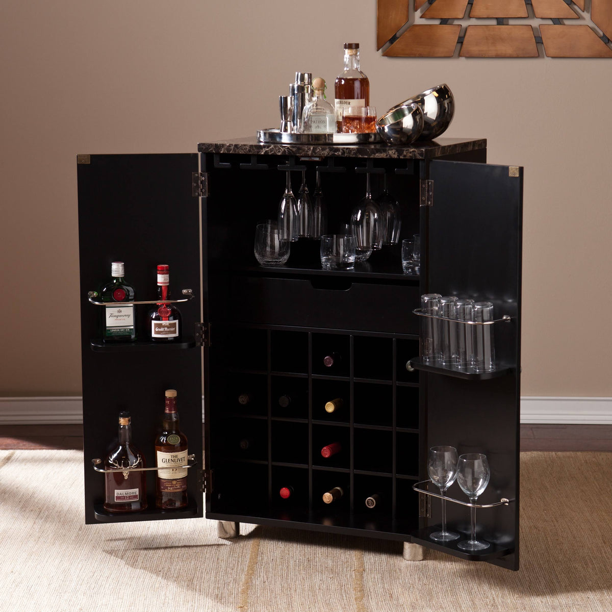 Black Bar Cabinet H53227