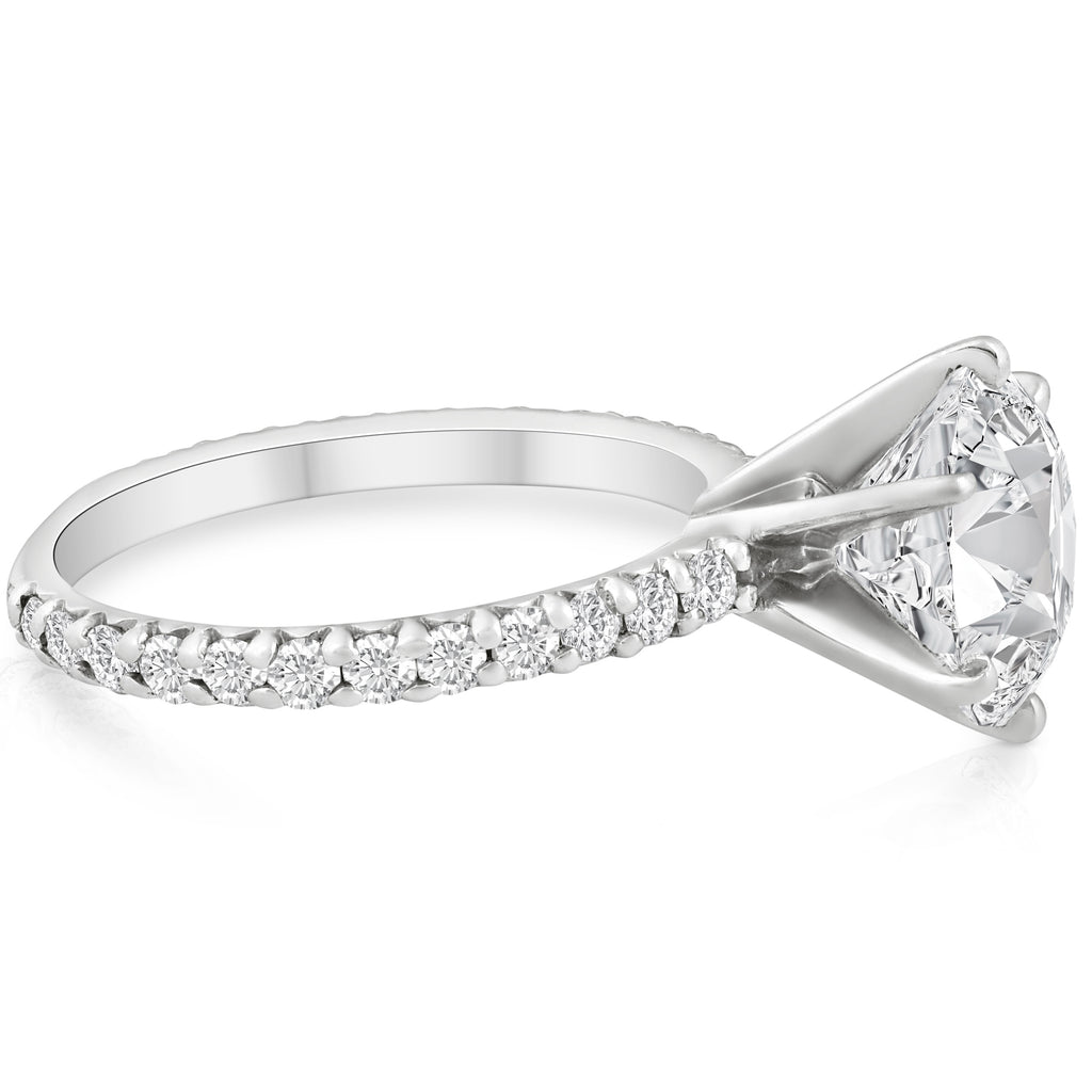 14k White Gold Lab Grown Diamond Engagement Ring H715005