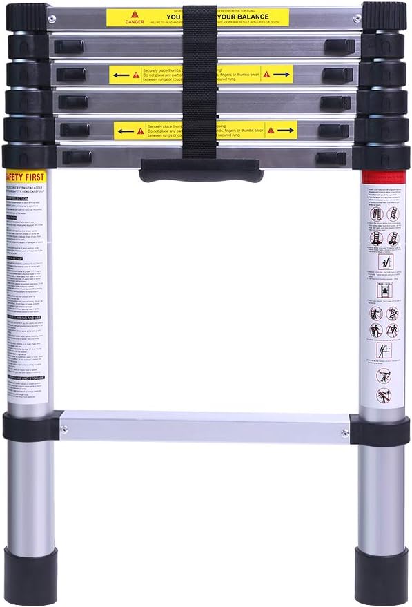 6.6FT Aluminum Telescoping Ladder W1555