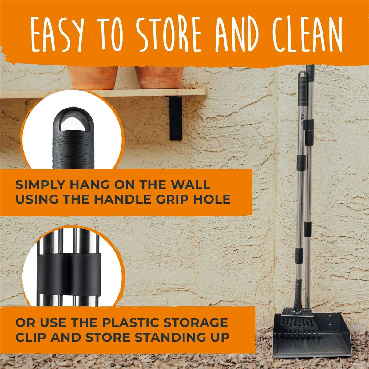 Dog Pooper Scooper and Rake Set V44894