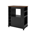 Black Kitchen Cart X819028