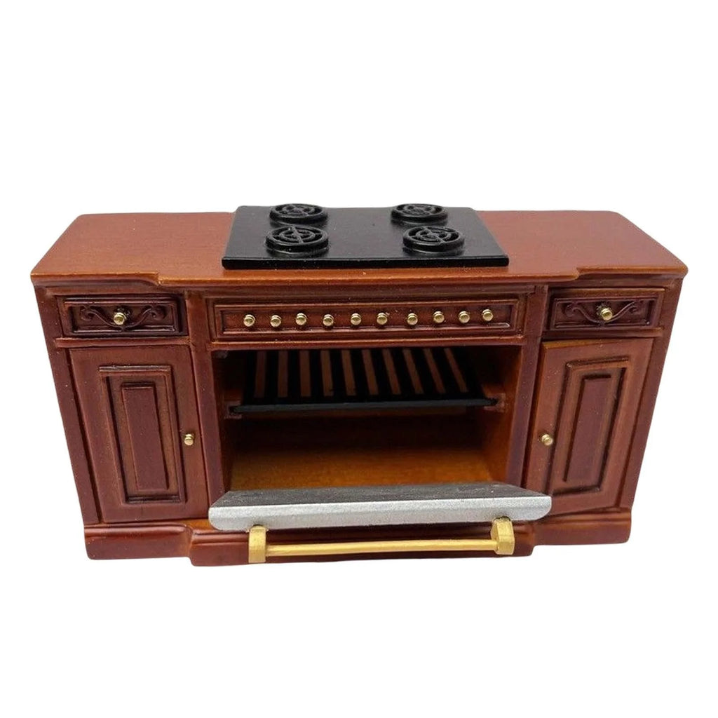 12 Scale Dollhouse Wood Cooker Cupboard Furniture Sets red R438450