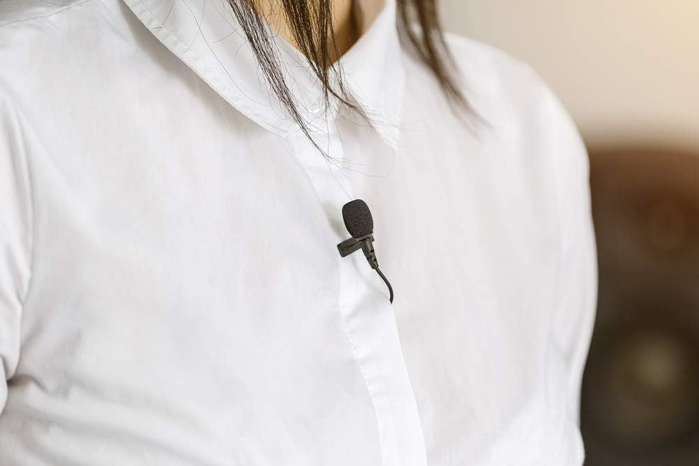 Black Lavalier Microphone Pack of 2 S4253