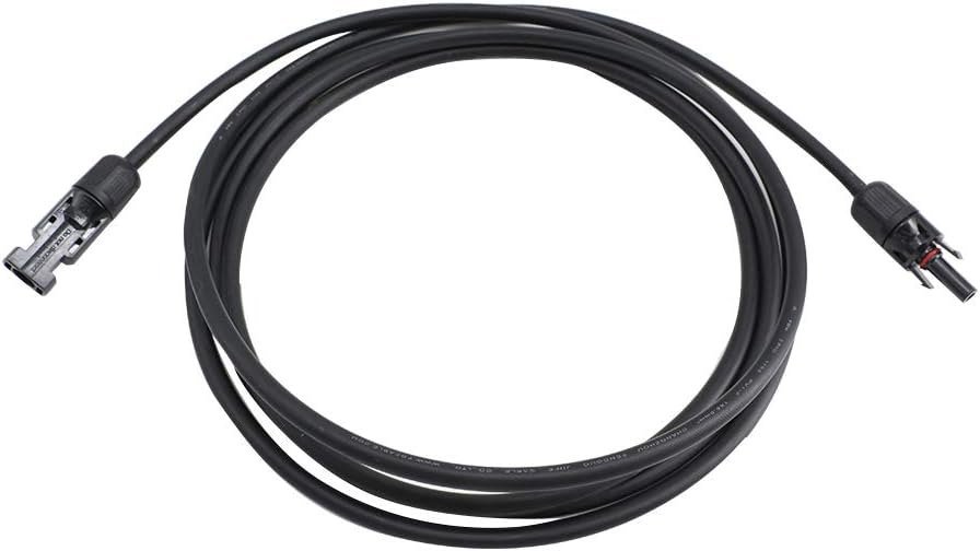 10 AWG 50 Feet Solar Extension Cable with Female and Male Connector C754