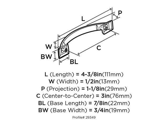 Satin Nickel Cabinet Pull - 10 Pack O766