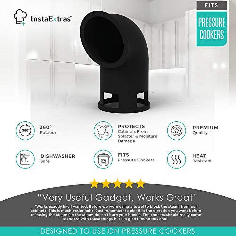Black Silicone Steam Release Diverter Accessory I769