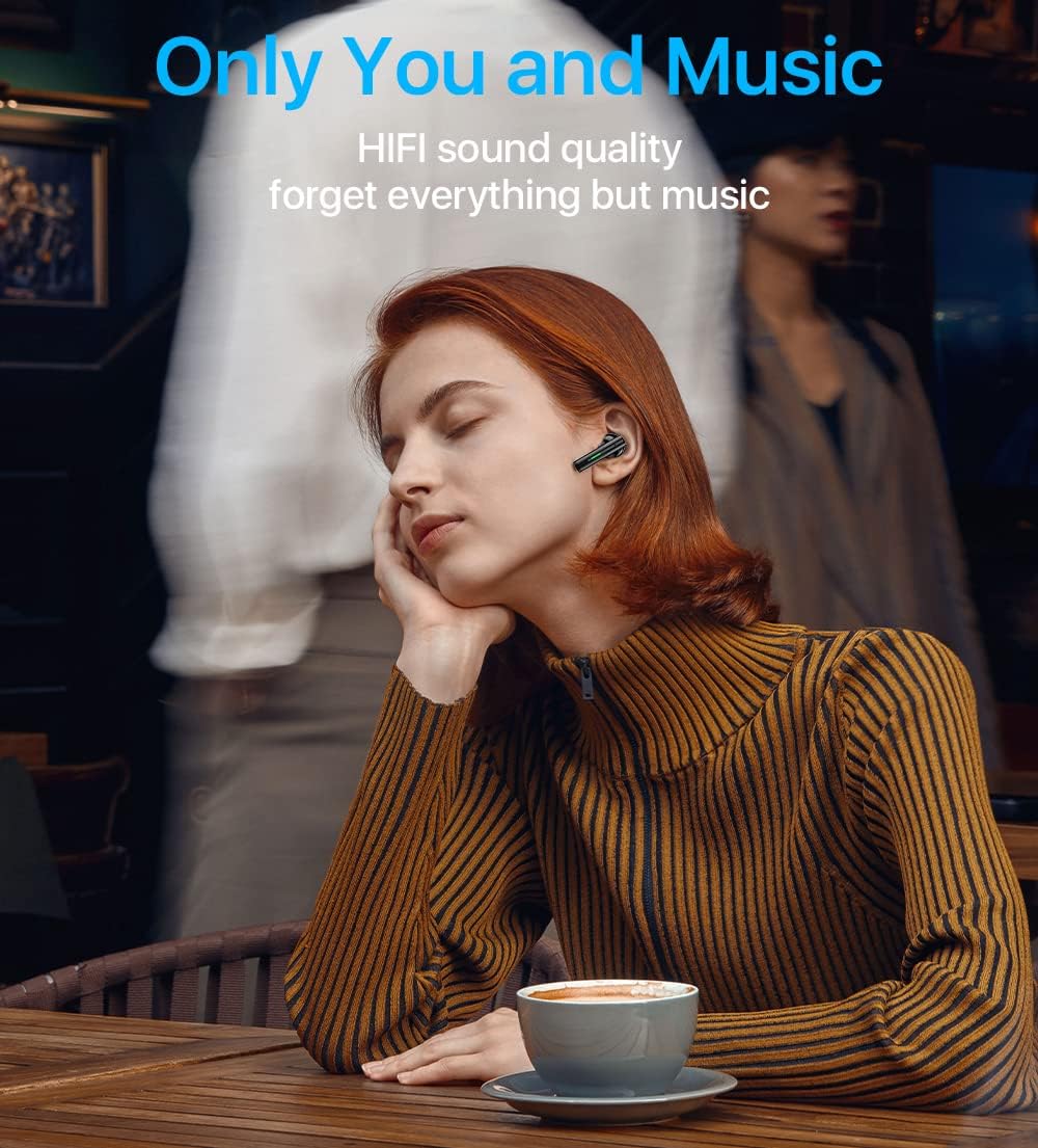 Wireless Earbuds with Noise Cancellation and Built-in Microphone O314